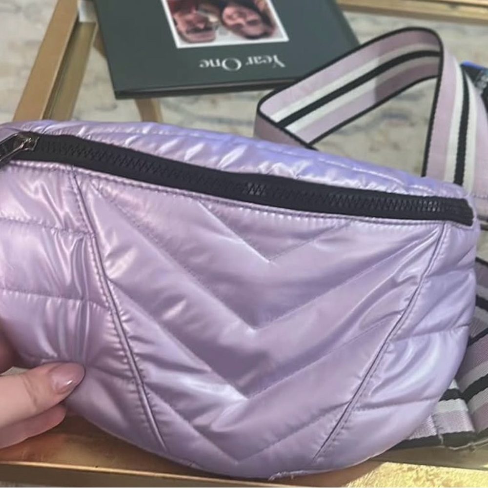 THINK ROYLN lavender metallic crossbody